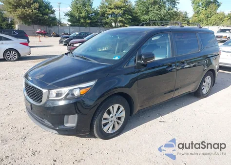 2016 Kia Sedona Lx из США, поврежденный, VIN KNDMB5C11G6192601